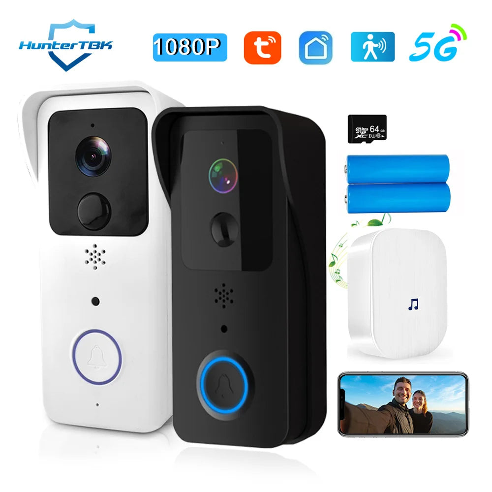 1080P WiFi Video Doorbell with Night Vision & Smart App Control