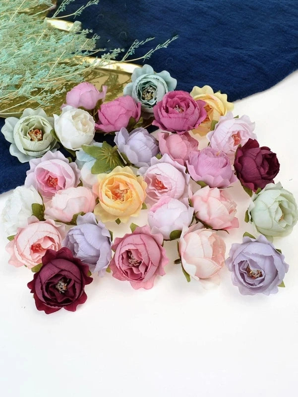 40/80pcs Silk Artificial Roses - Perfect for Weddings & Decor