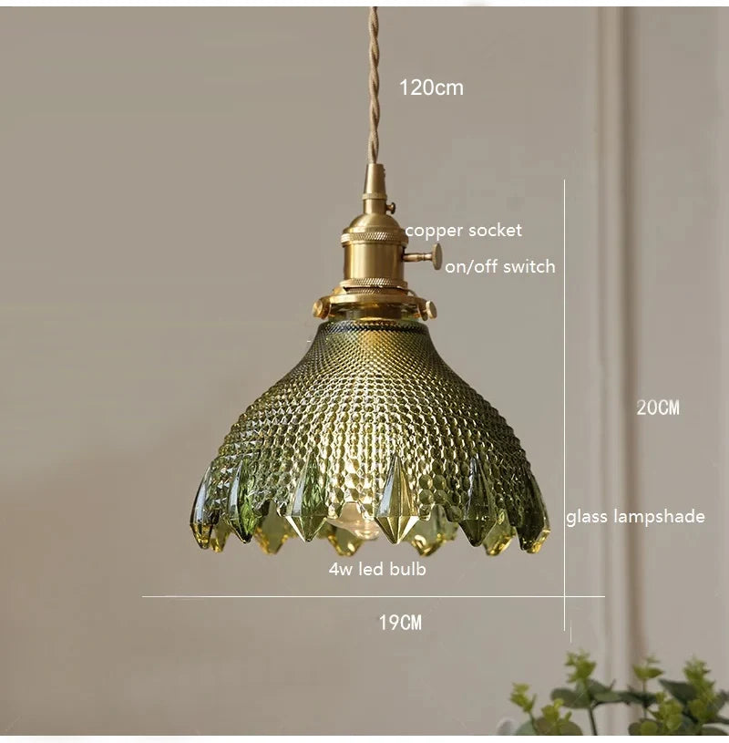 Stylish Glass Pendant Light for Dining Room & Restaurant Décor