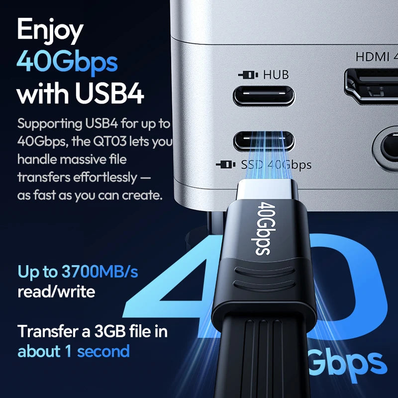 Ulanzi QT03 2-in-1 Docking Station & SSD Enclosure for Mac Mini