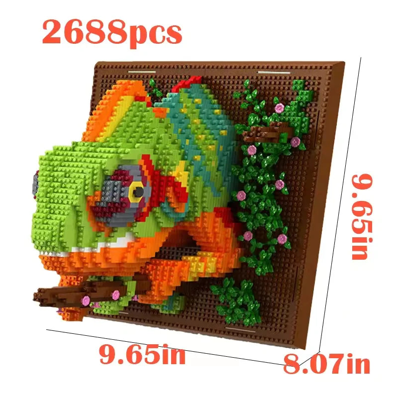 DIY 3D Micro Animal Building Kit - Creative Art with Sharks & Eagles