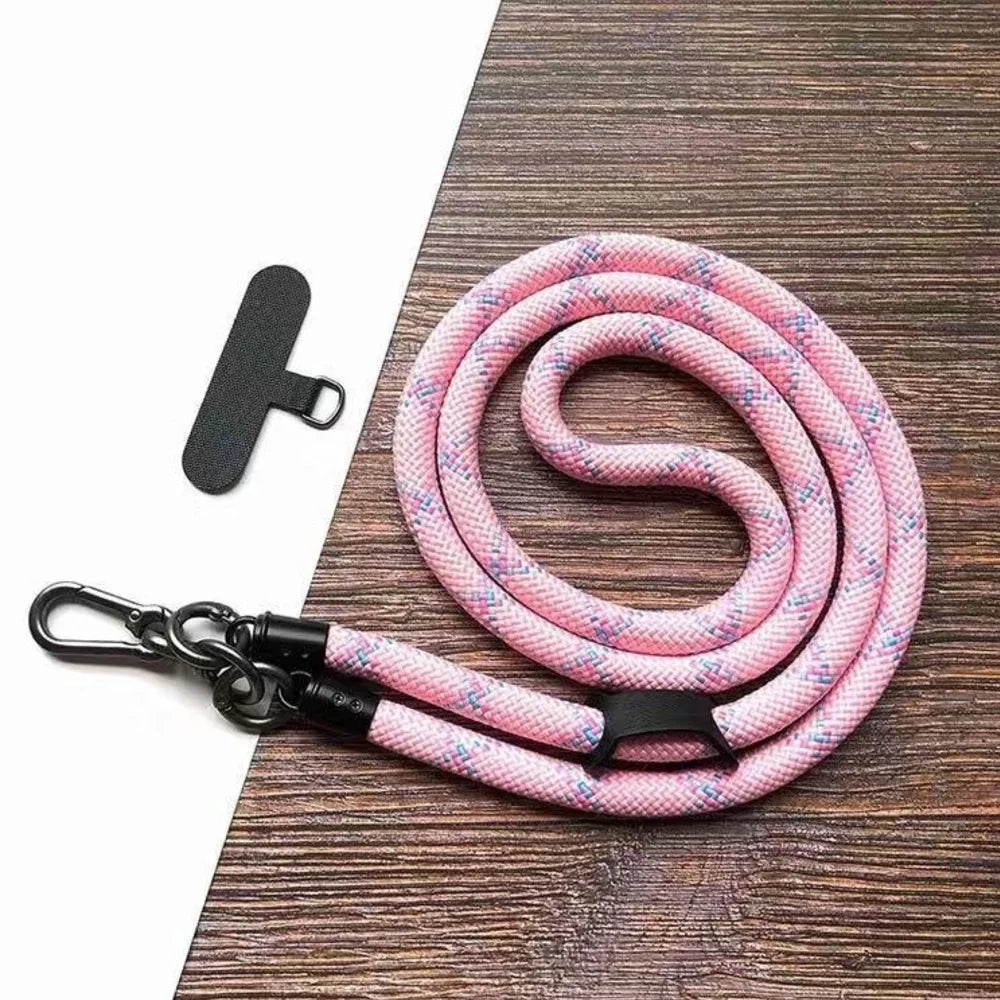 Adjustable Multi-Functional Crossbody Phone Lanyard - Black & White