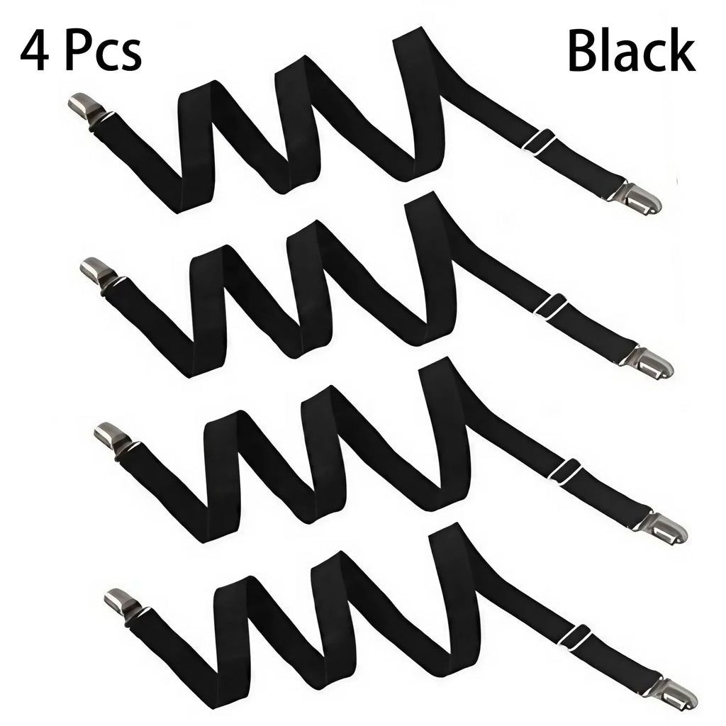4PCS Adjustable Bed Sheet Fasteners - Secure Any Bedding Effortlessly