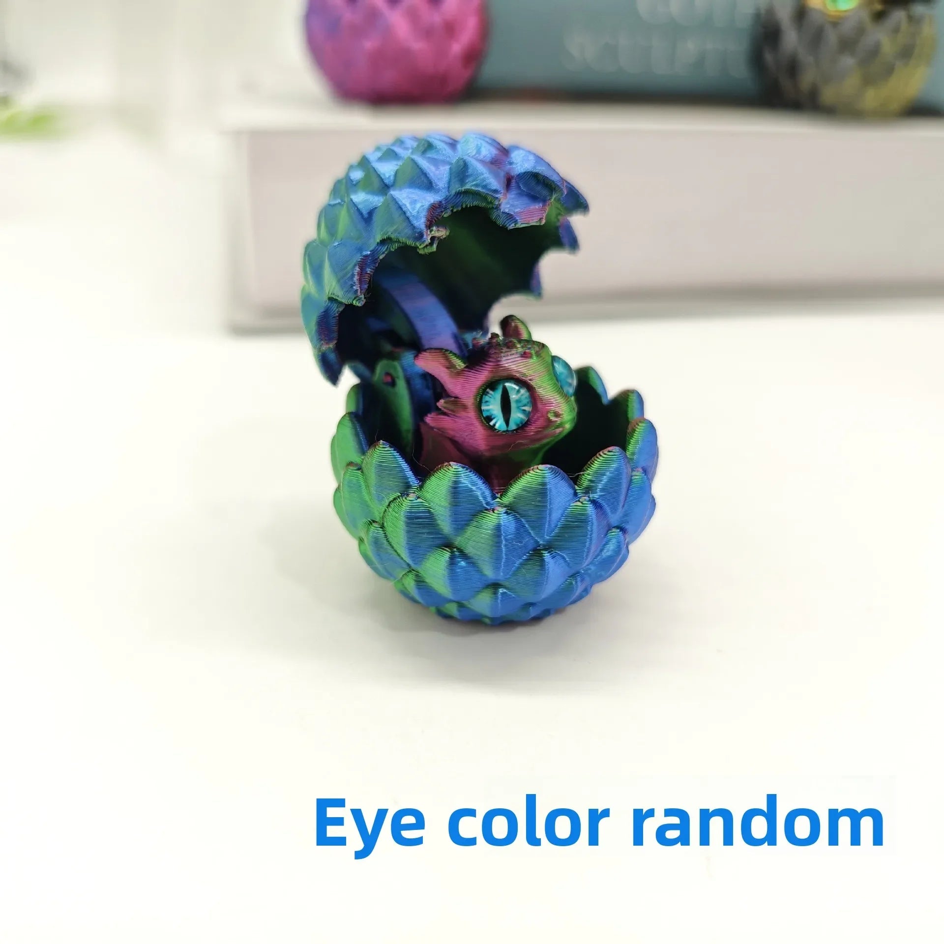Artistic 3D Printed Dragon Egg Statue - Unique Home Decoration