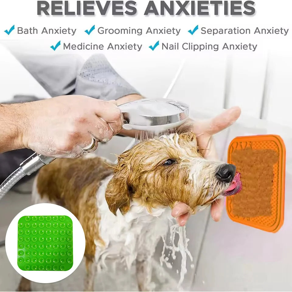 Silicone Pet Lick Mat - Anti-Choking Slow Feeder for Dogs & Cats