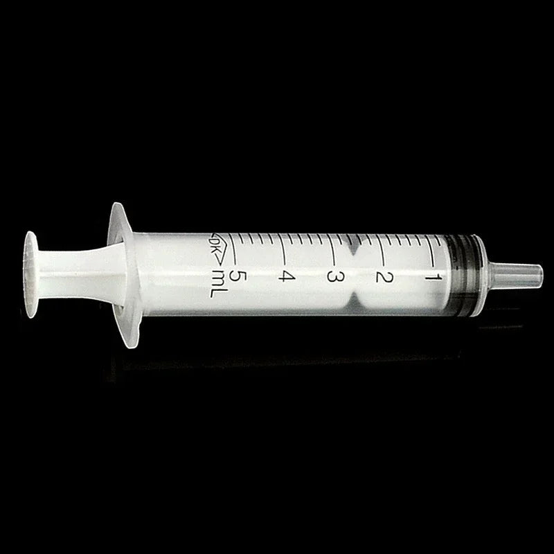 10 Pack 5ml Disposable Plastic Syringes for Nutrient Measurement