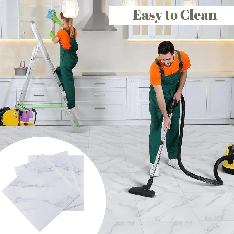 Thickened Self-Adhesive Marble Tile Stickers - Waterproof & Durable