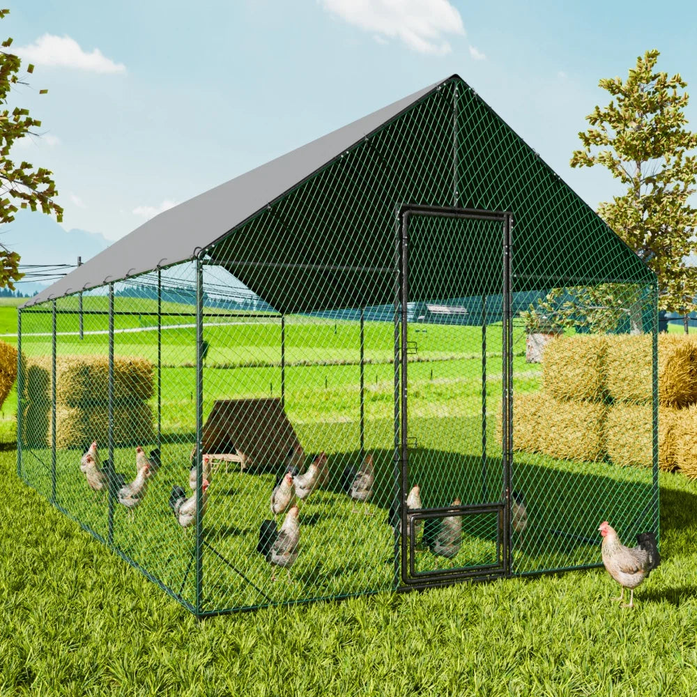 Heavy Duty XXL Chicken Coop with Waterproof Cover & Walk-In Design