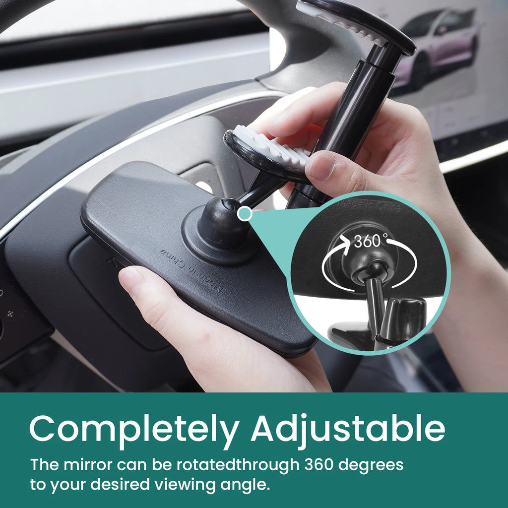 Shatterproof Baby Car Mirror - Safe Clip-On Infant Rearview Mirror