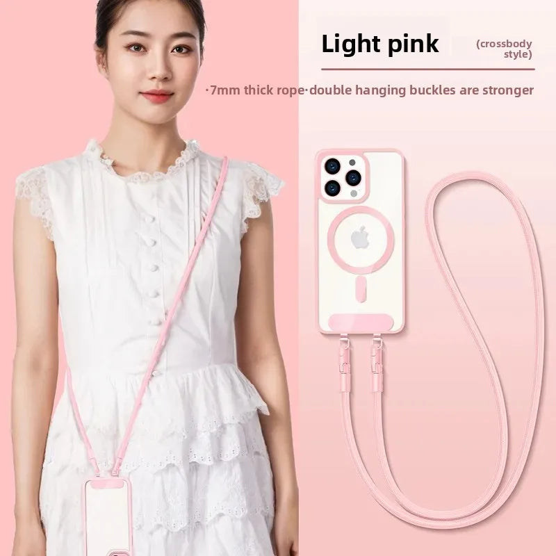 Adjustable Crossbody Phone Case Lanyard with Double Buckle - Multi-functional!