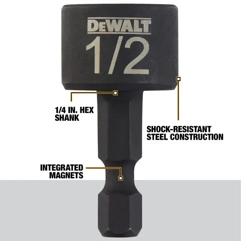 DEWALT 5-Piece Impact Ready Magnetic Nutsetter Set for Quick DIY