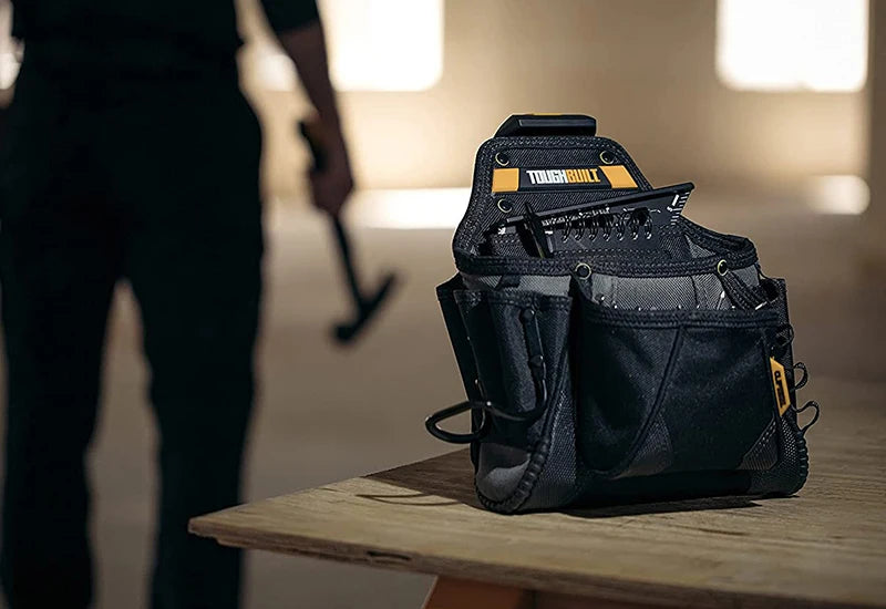 ToughBuilt Contractor Pouch - Large Tool Organizer with Kickstand
