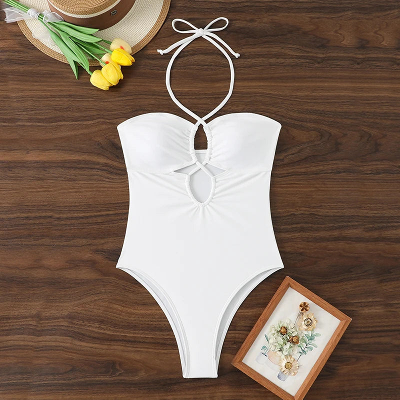 Stylish Bandeau One Piece Swimsuit for Women - Summer Beach Essential