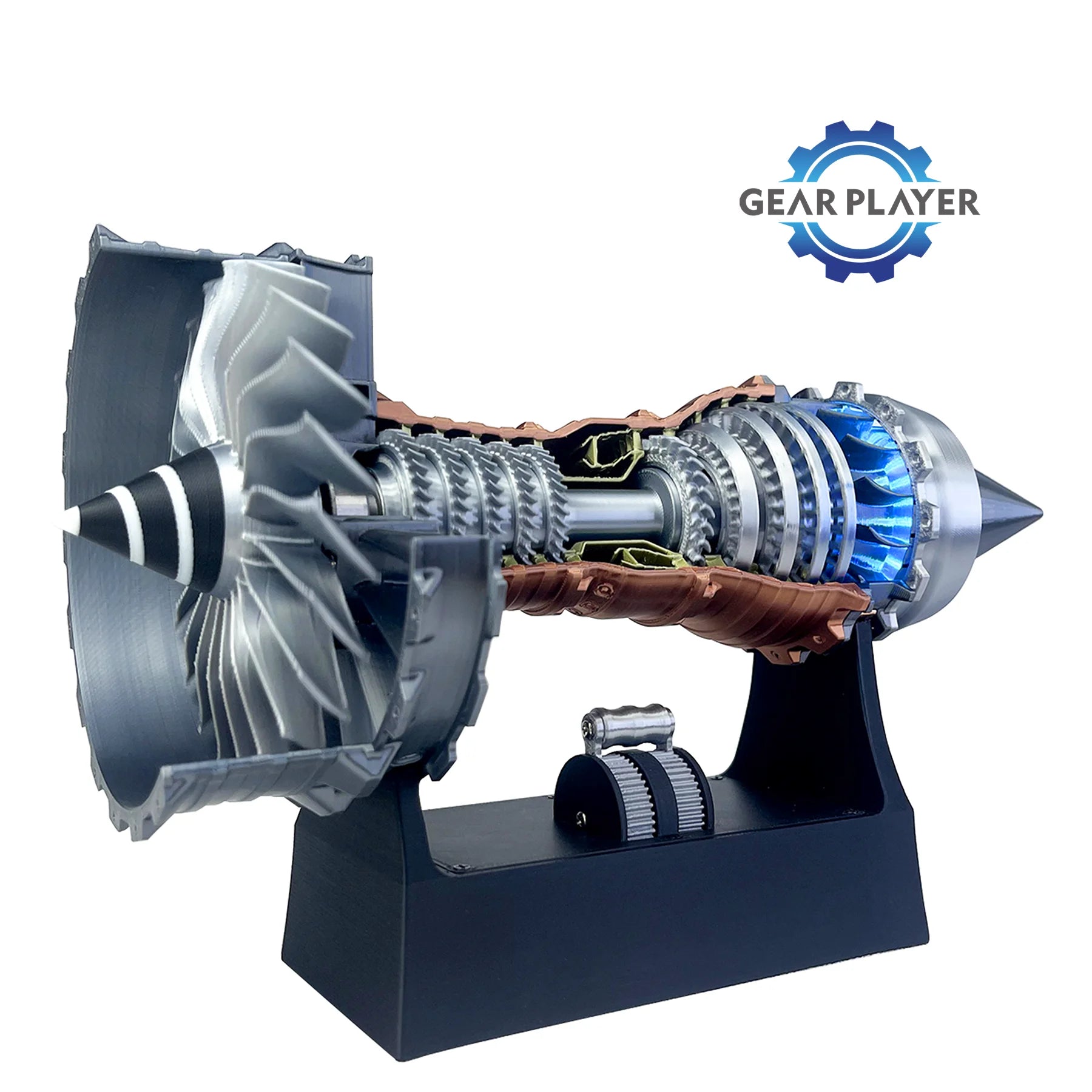 GearPlayer Turbofan Engine Model Kit with LED Light Effects