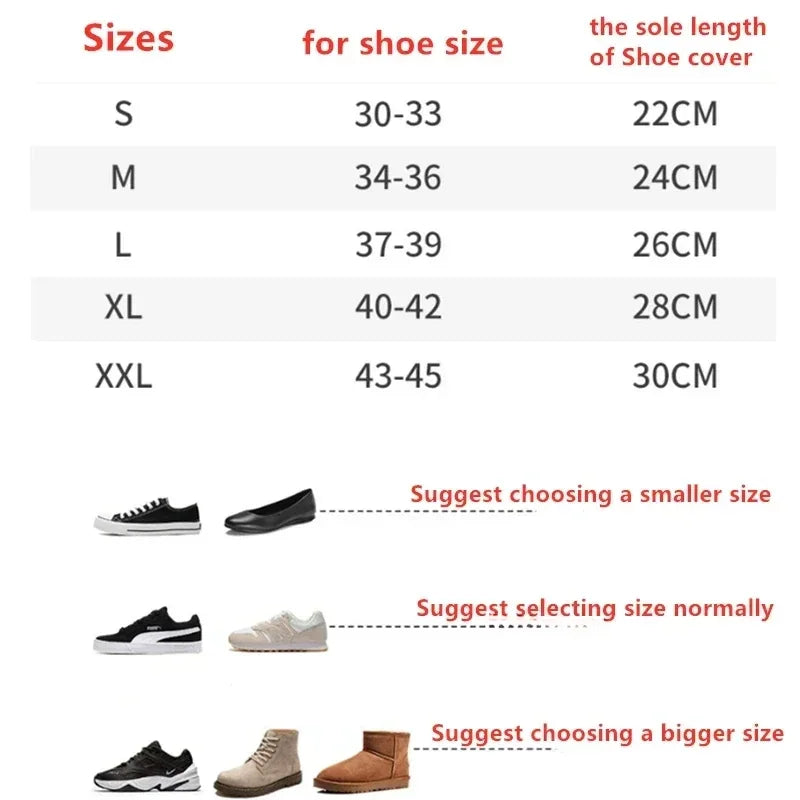 Durable Waterproof Silicone Shoe Covers | Non-Slip Rain Boot Protectors