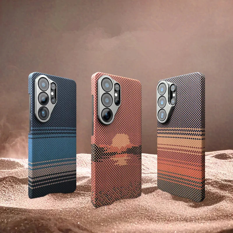 Slim Carbon Fiber Case for Samsung Galaxy S26 Ultra - Honeycomb Finish