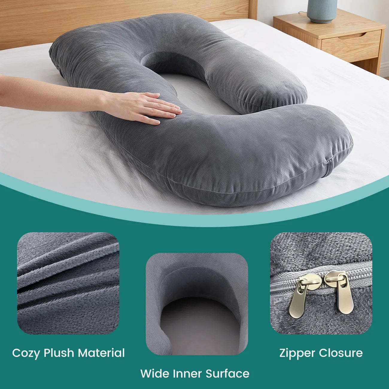 G-Shape Maternity Pillow - Ultimate Full Body Support for Expecting Moms