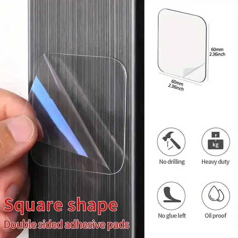 50pcs Heavy-Duty Nano Tape - Strong Double-Sided Adhesive, No Residue, Transparent