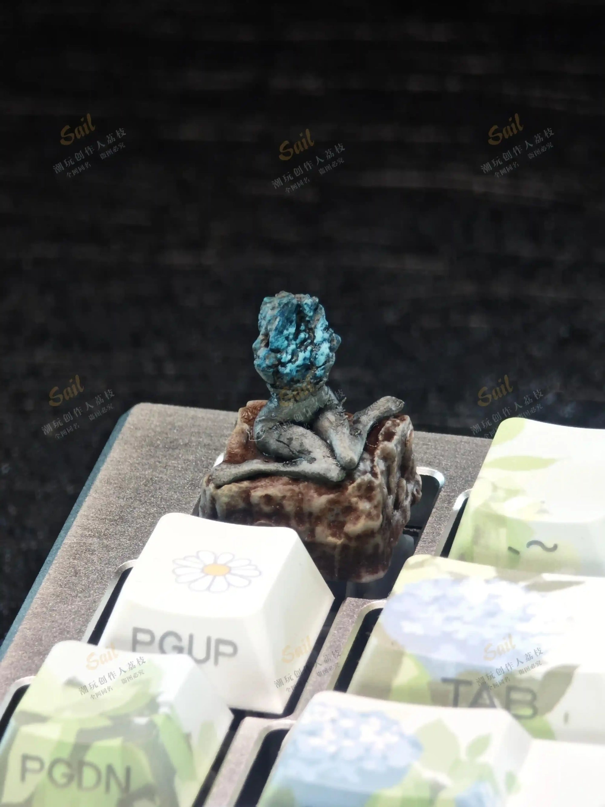 Black Myth Wukong Keycap - 3D Hand Drawn Desktop Ornament