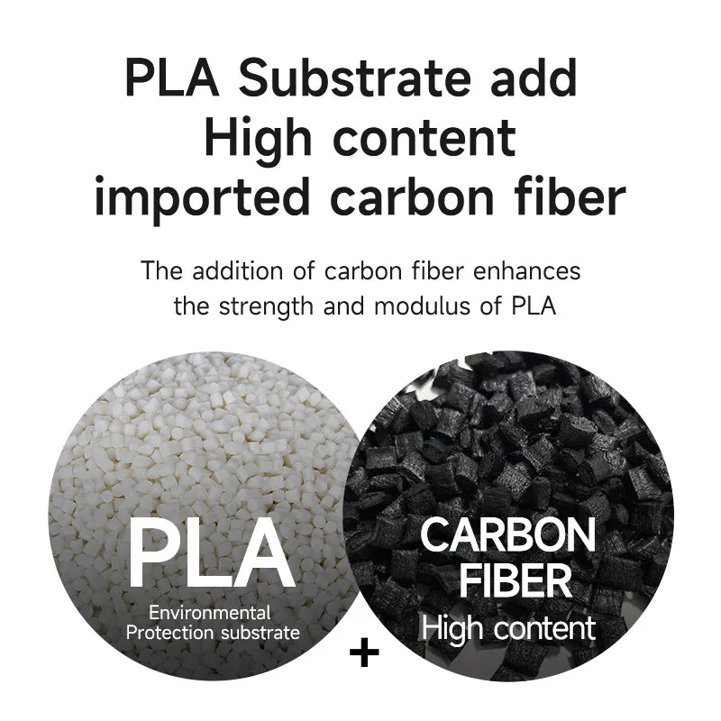 eSUN Carbon Fiber PLA Filament - High Strength 1KG 1.75MM for 3D Printing