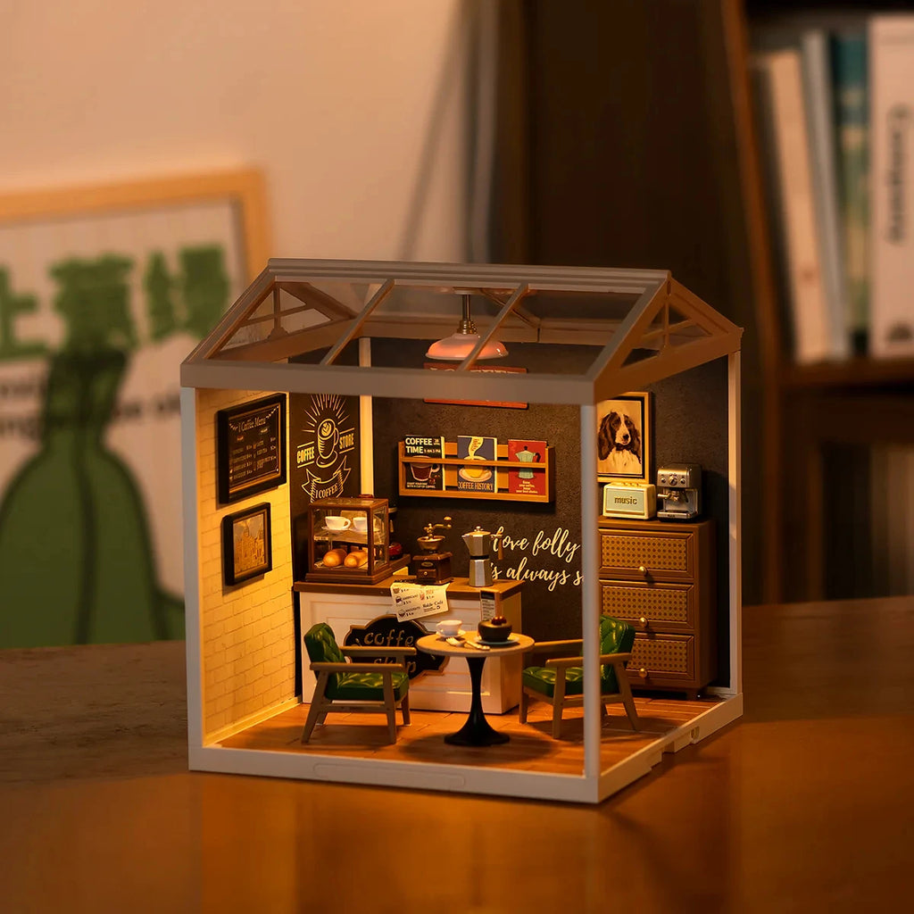 Rolife DIY Miniature House Cafe - Fun Building Kit for All Ages