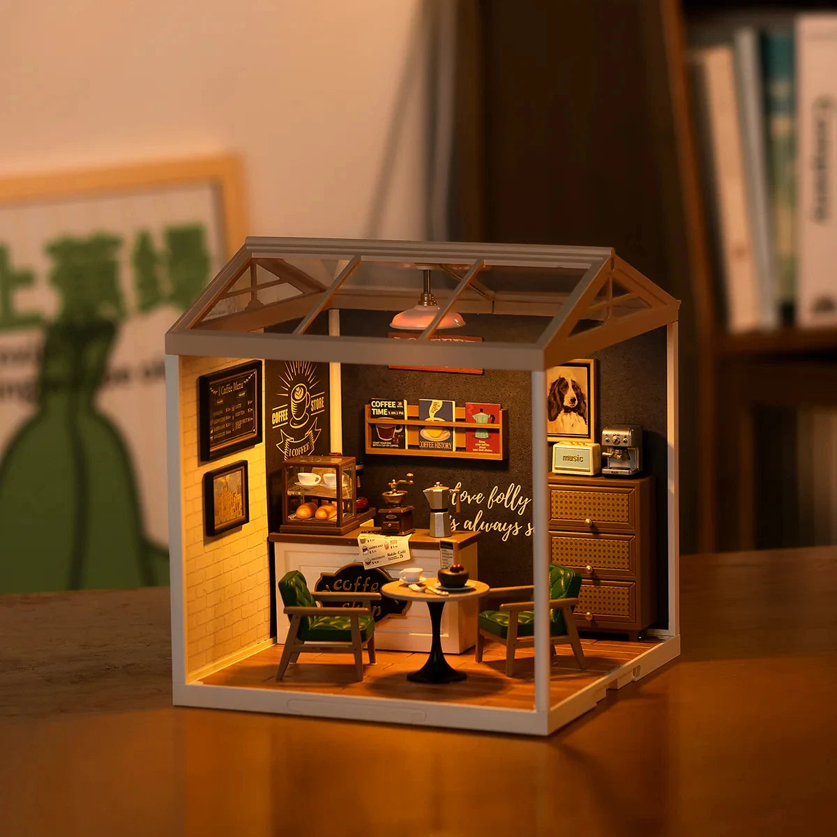 Rolife DIY Miniature House Cafe - Fun Building Kit for All Ages