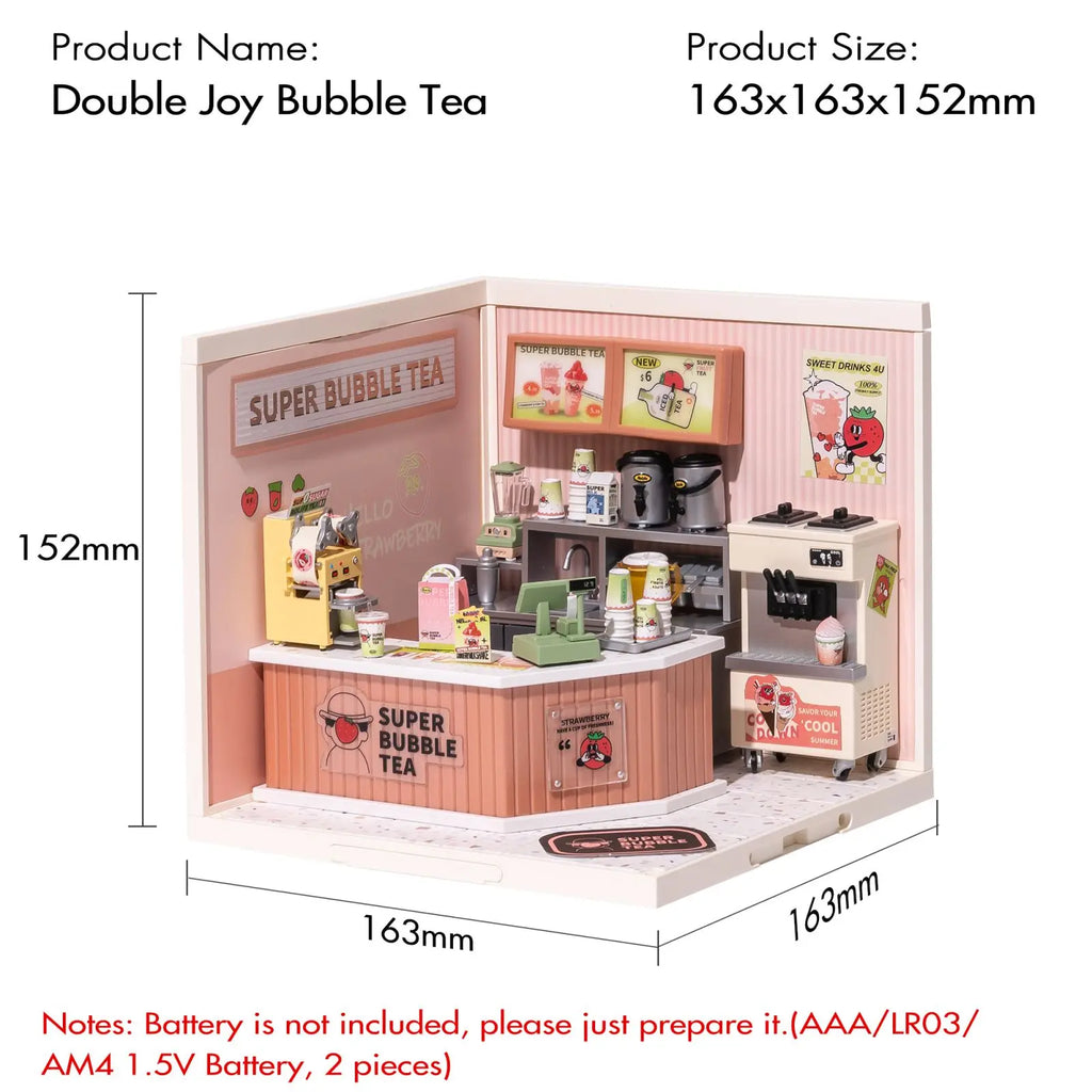 Robotime DIY Miniature House Kit - Fun 3D Puzzle for Kids & Adults