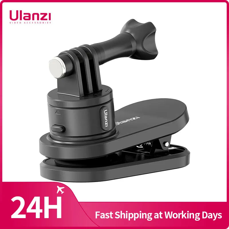 Ulanzi Go-Quick II Magnetic Quick Release Backpack Mount for Action Cameras