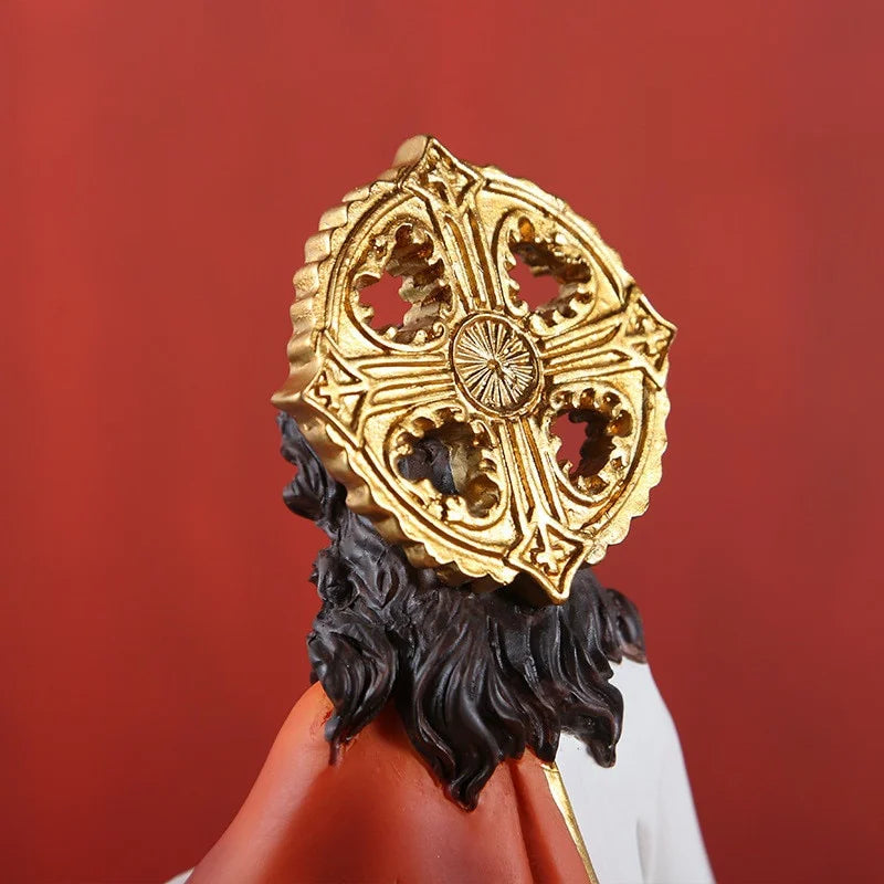 Elegant Jesus Sanctification Figurine - Resin Statue Decoration