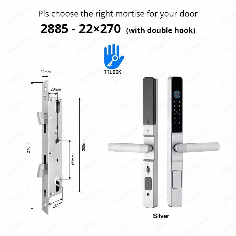 Smart Waterproof Sliding Door Lock with TTLock & Alexa Integration