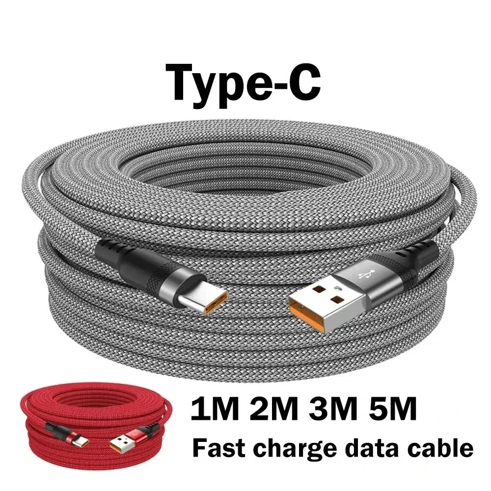 6A USB Type-C Fast Charge Cable - Quick Charging for iPhone & Android
