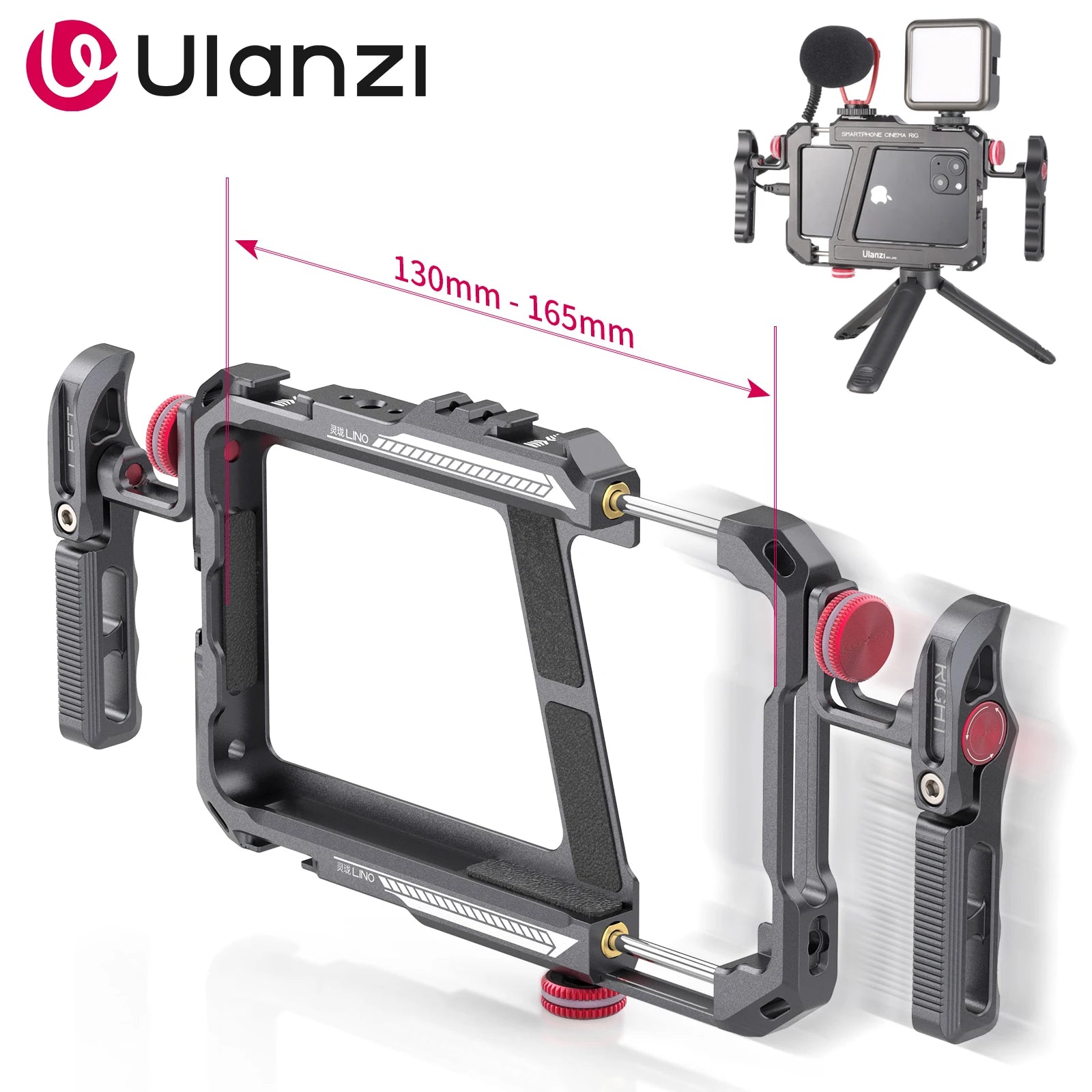 Ulanzi Lino Smartphone Cage for Mobile Filmmaking - Vlog Stabilizer
