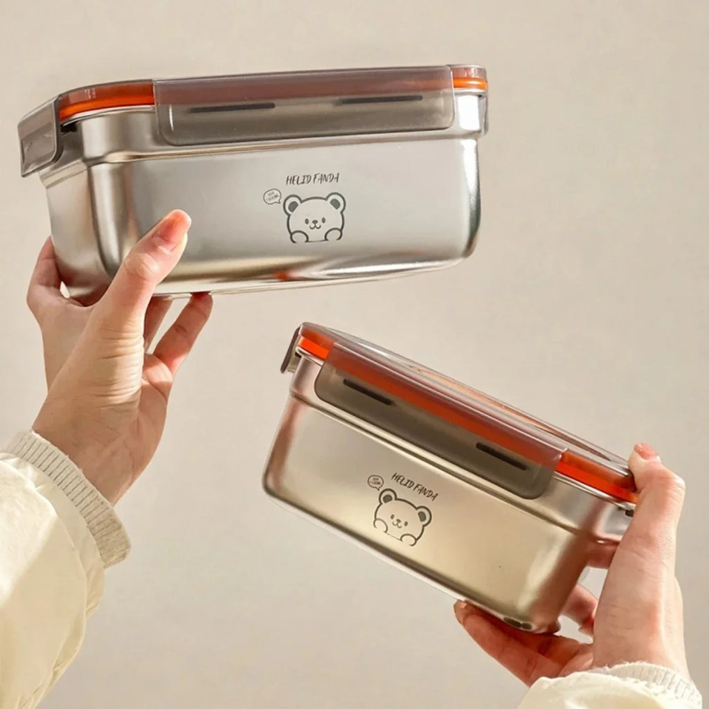 Large Leak-Proof Stainless Steel Food Container
