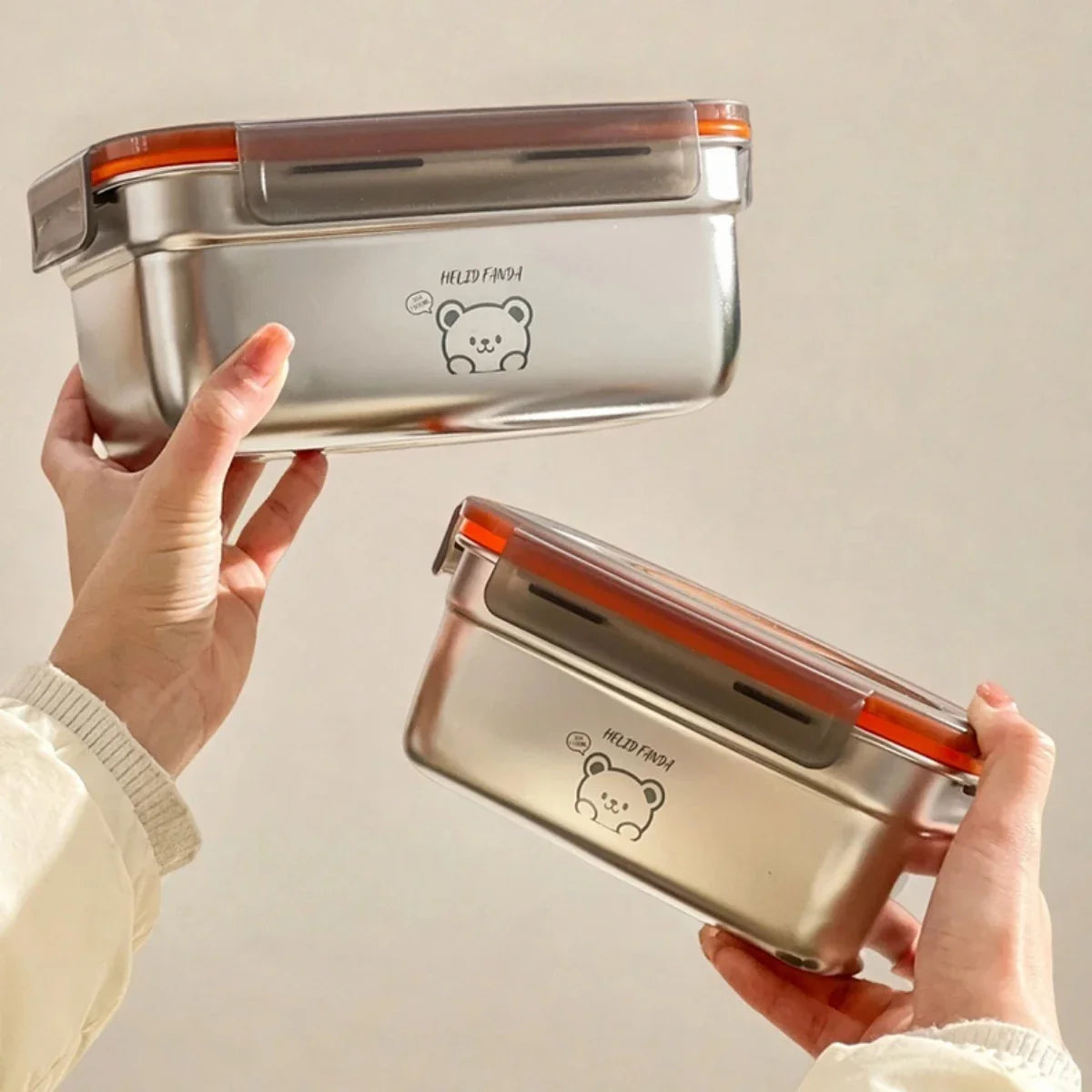 Large Leak-Proof Stainless Steel Food Container
