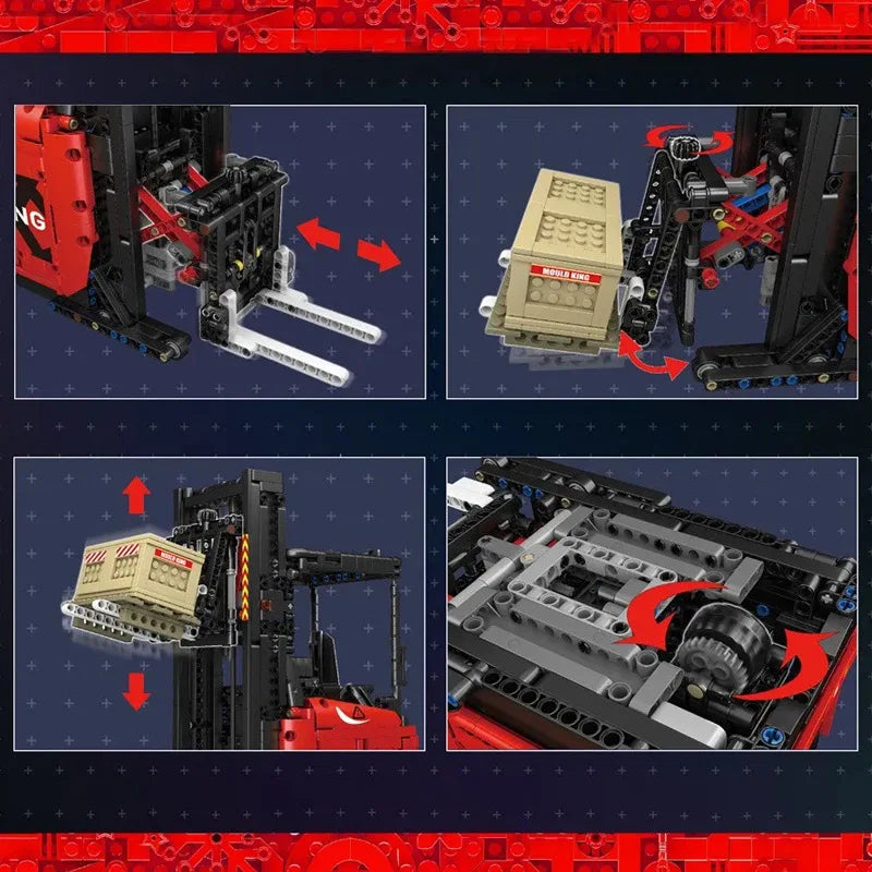 MOULD KING RC Forklift Truck Model Building Blocks - 1506PCS for Kids