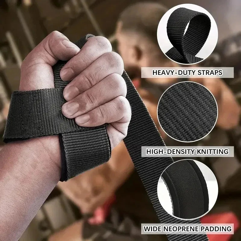 Adjustable Non-Slip Weightlifting Wrist Straps for Ultimate Support