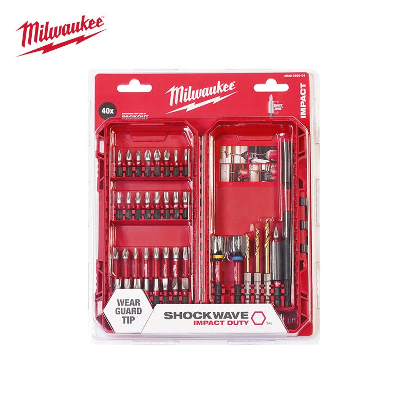 Milwaukee 40-Piece SHOCKWAVE Impact Duty Drill Bit Set - Durable & Versatile