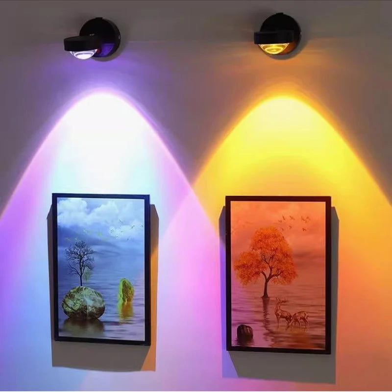 Wireless Sunset Lamp Projector - Decorative LED Night Light
