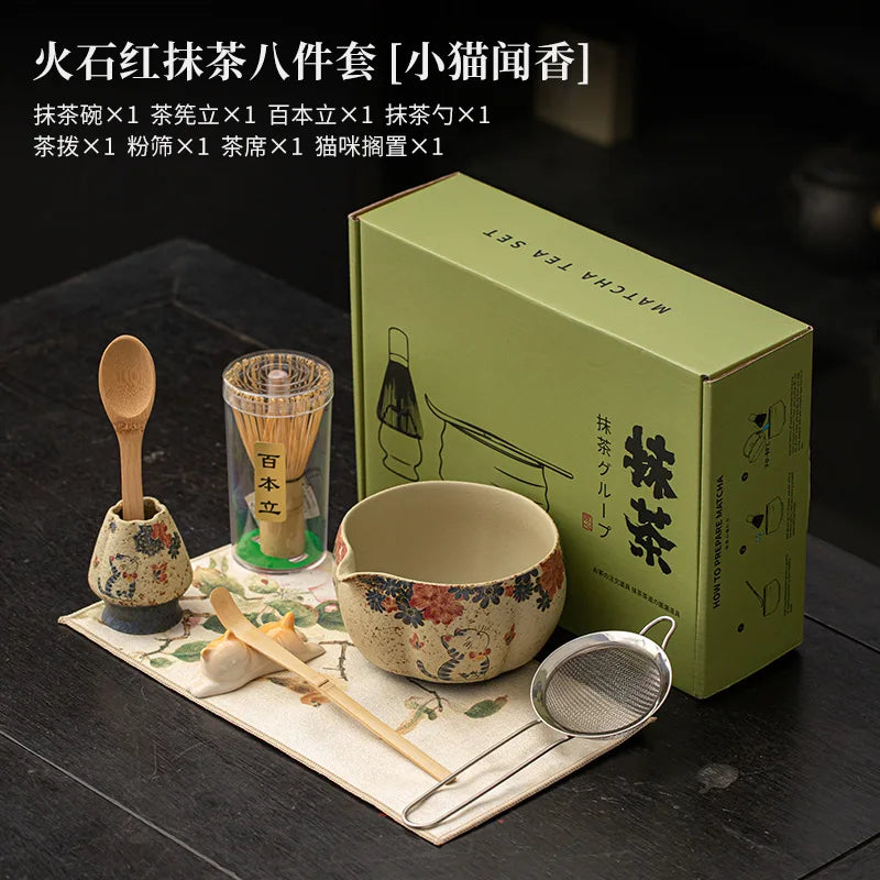 Japanese Matcha Making Set with Bamboo Whisk & Bowl - Artisanal Tea Tools