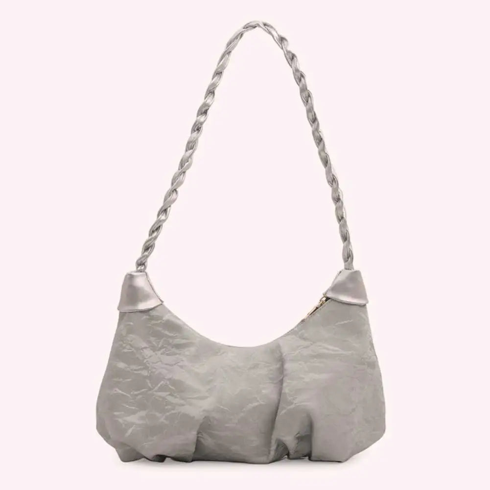Minimalist Women's Shoulder Bag - Stylish Casual Purse with Zipper