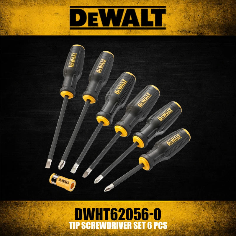 DEWALT 6-Piece Tip Screwdriver Set | MaxFit Design & Ergonomic Handle