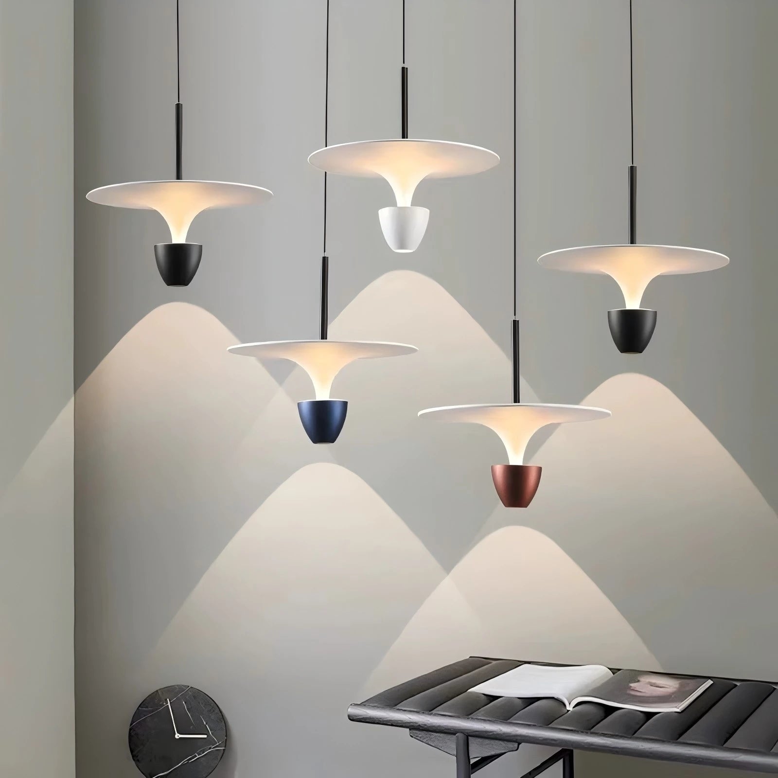 Nordic LED Pendant Light - Modern UFO Design for Stylish Spaces