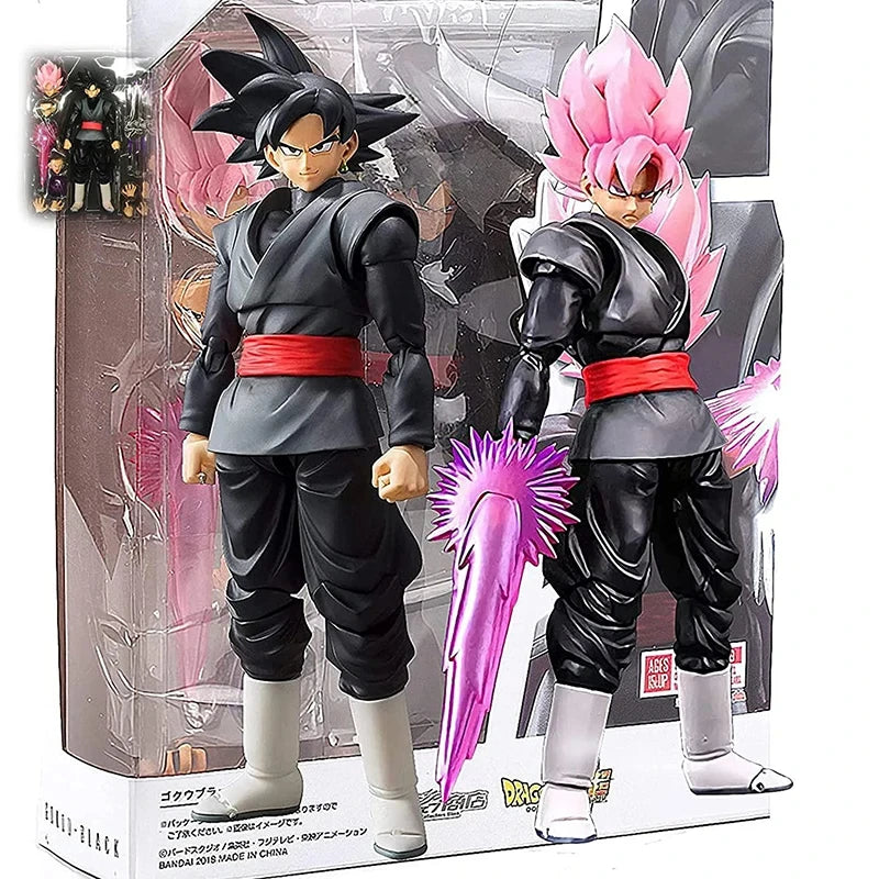14cm Dragon Ball Black Goku Zamasu Action Figure with Accessories
