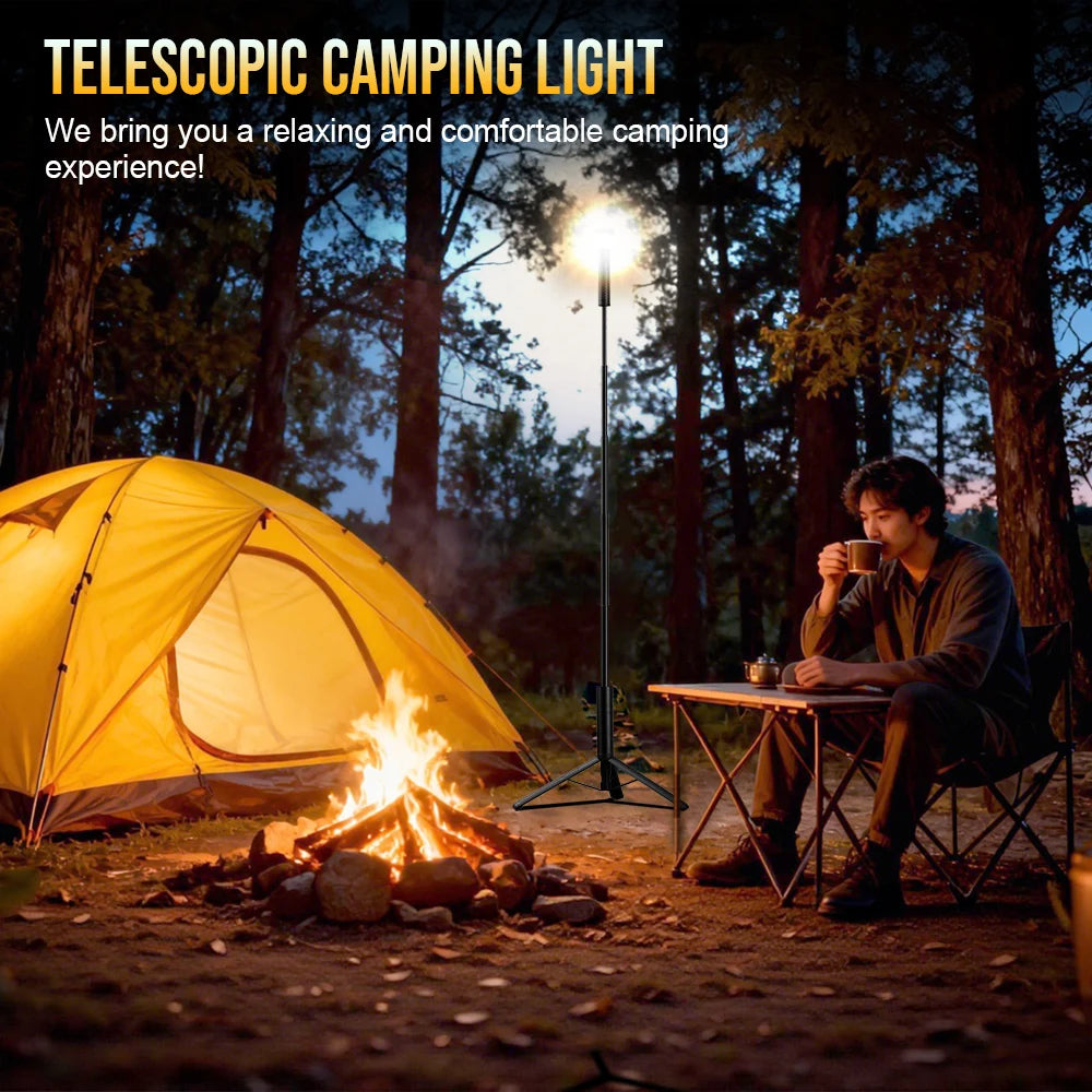 Trustfire WL22-OL Magnetic Telescopic Camping Lantern - 2000mAh Rechargeable