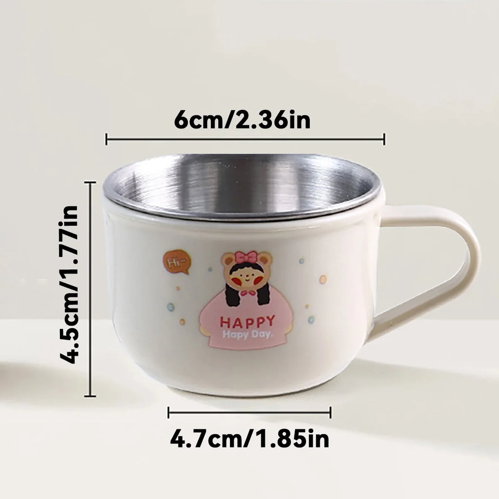 Double Wall Stainless Steel Kids Coffee Tumbler Cup