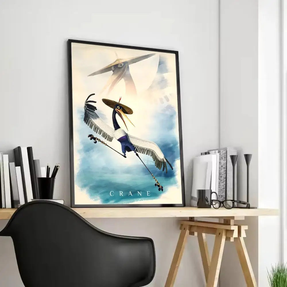 Kung Fu Panda Anime Poster - Waterproof Art for Home & Bar Decor