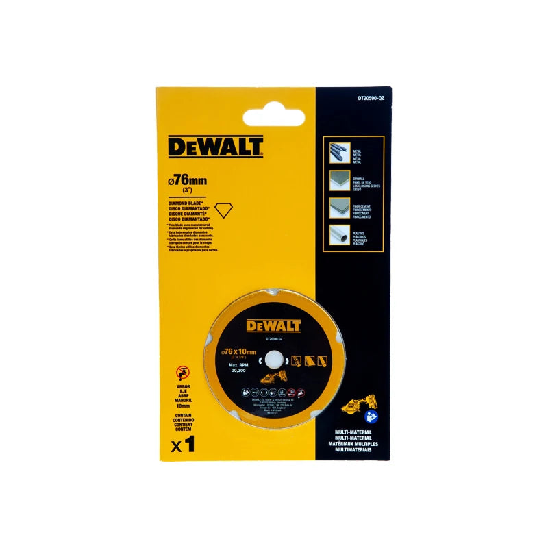 DEWALT 76MM Blade Set - Multi Material, Diamond Tile & Steel Cutting