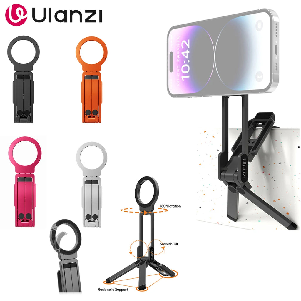 Ulanzi MA38 Magnetic Overhead Tripod for Smartphones - Versatile & Portable