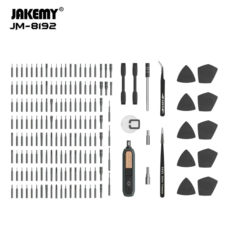JAKEMY JM-8192 180-in-1 Precision Screwdriver Set for Electronics Repair