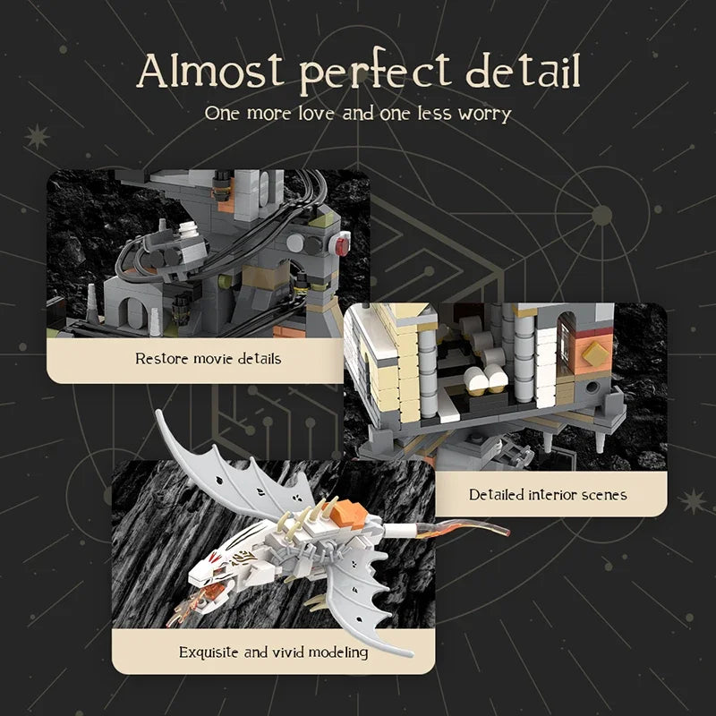 1056PCS Gringotts Bank Building Blocks Set - Magic World Model Kit